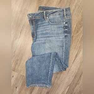 Silver Elyse Capri Jeans Womans